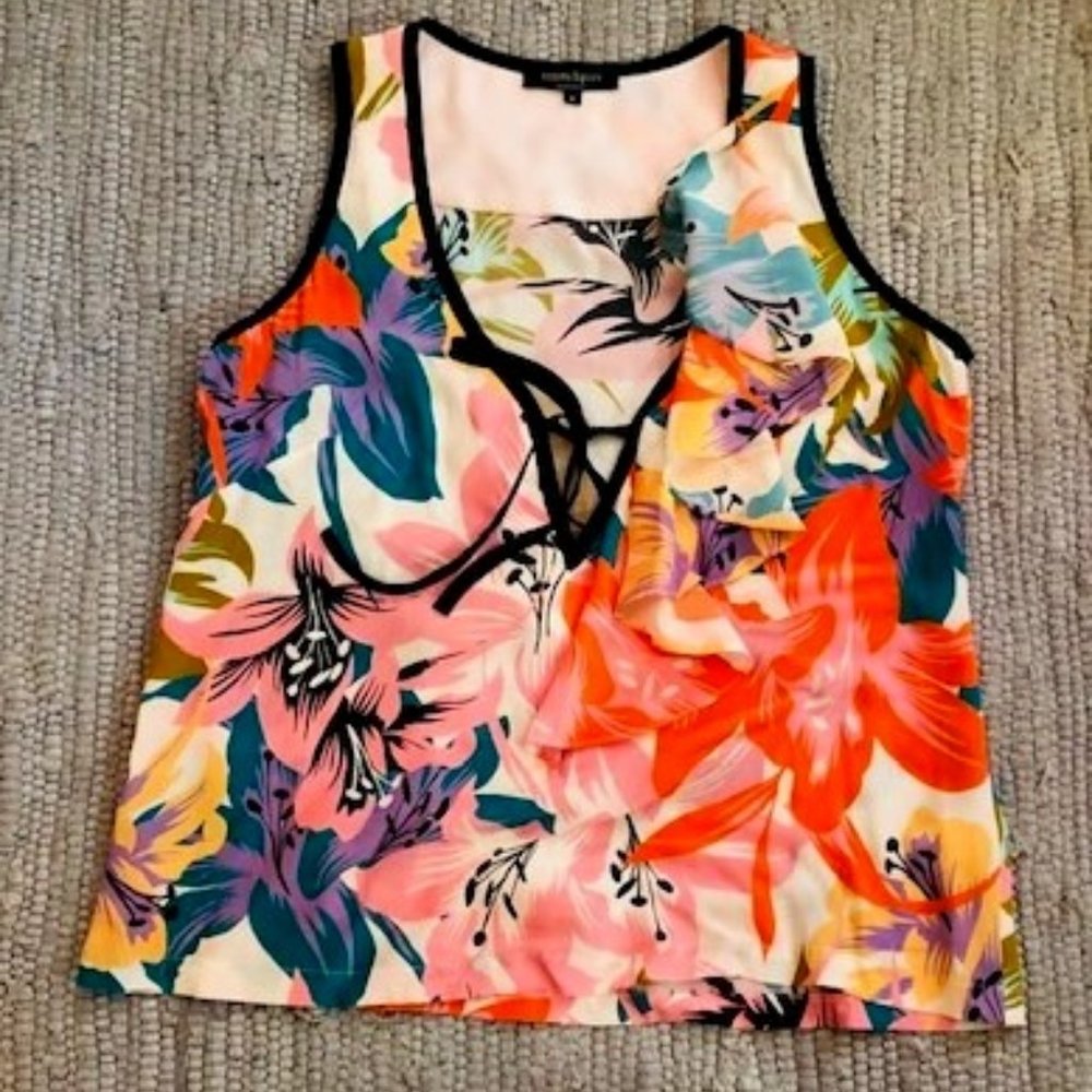 Nanette Lepore floral print top size 4